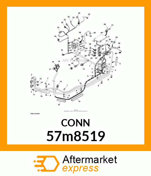 CONN MOLEX CMC 32W FS BLK POLYSTR 57m8519