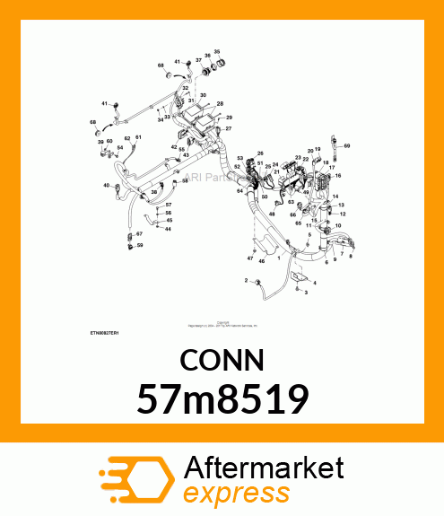 CONN MOLEX CMC 32W FS BLK POLYSTR 57m8519