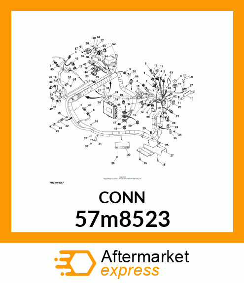 CONN MOLEX CMC 32W FS BLUE POLYSTR 57m8523