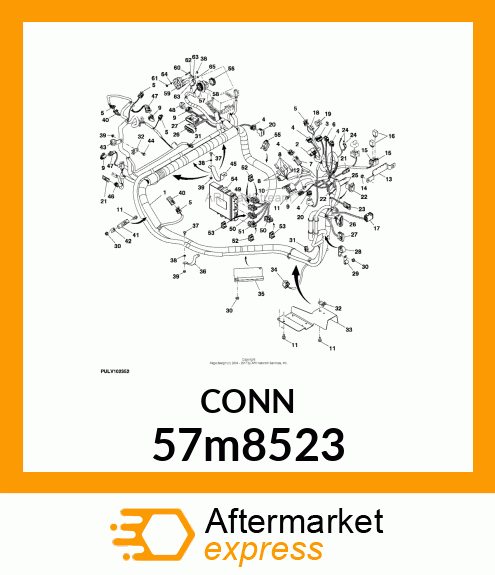 CONN MOLEX CMC 32W FS BLUE POLYSTR 57m8523