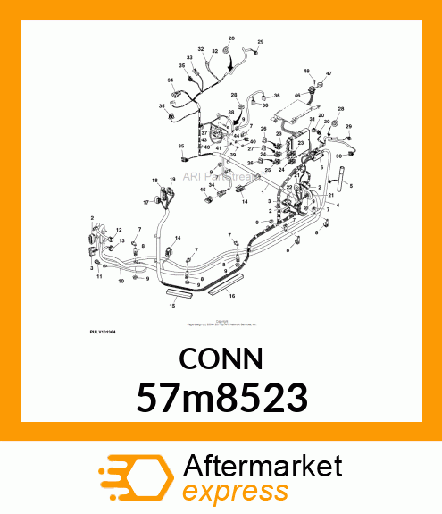 CONN MOLEX CMC 32W FS BLUE POLYSTR 57m8523