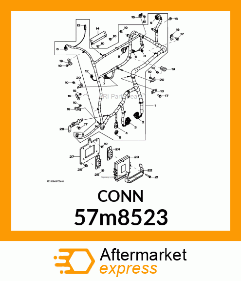 CONN MOLEX CMC 32W FS BLUE POLYSTR 57m8523