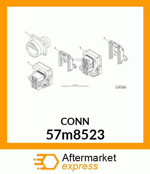 CONN MOLEX CMC 32W FS BLUE POLYSTR 57m8523