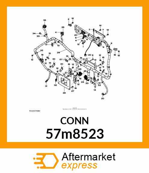 CONN MOLEX CMC 32W FS BLUE POLYSTR 57m8523