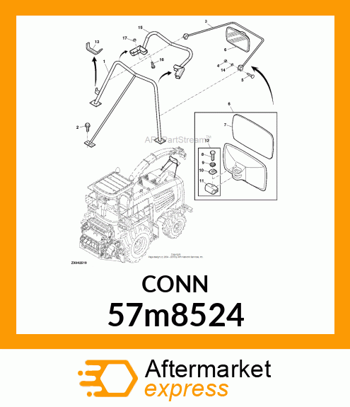 CONN MOLEX CMC 32W FS BRN POLYSTR 57m8524