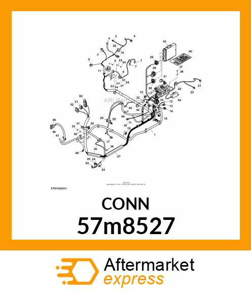 CONN MOLEX CMC 48W FS BRN POLYSTR 57m8527