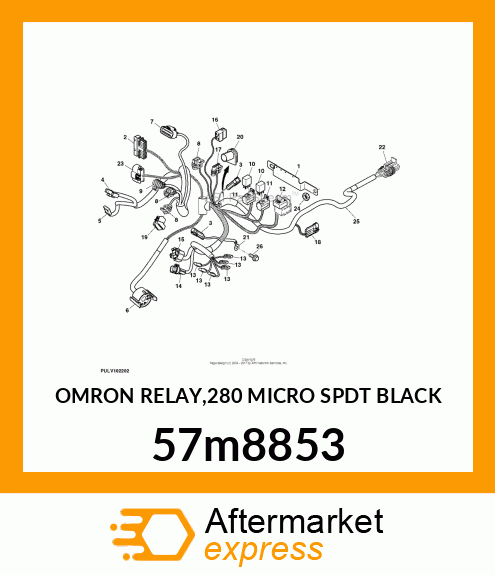 OMRON RELAY,280 MICRO SPDT BLACK 57m8853