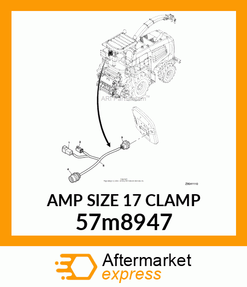 AMP SIZE 17 CLAMP 57m8947