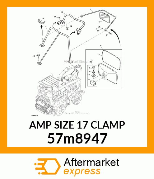 AMP SIZE 17 CLAMP 57m8947