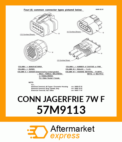 CONN JAGERFRIE 7W F 57M9113
