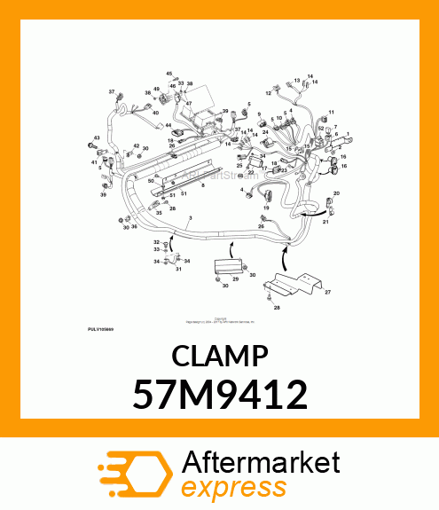 DELPHI SIZE 22, M10 CONDUIT CLAMP 57M9412