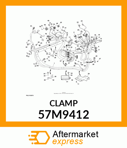 DELPHI SIZE 22, M10 CONDUIT CLAMP 57M9412