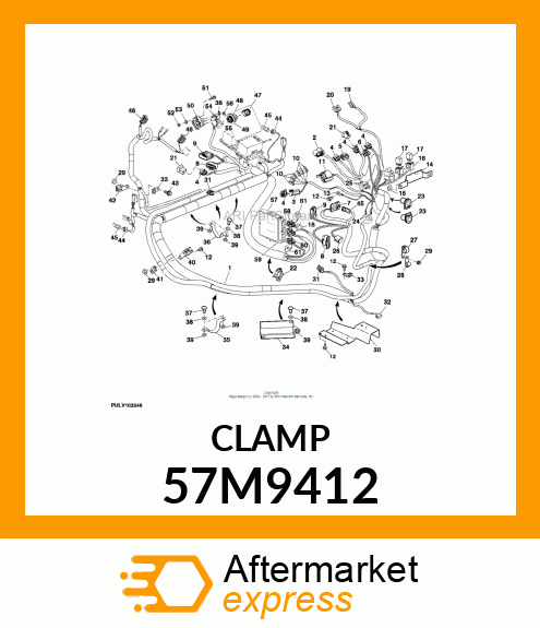 DELPHI SIZE 22, M10 CONDUIT CLAMP 57M9412