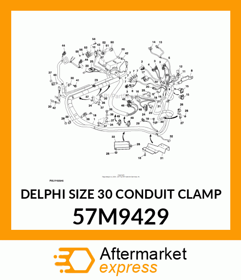 DELPHI SIZE 30 CONDUIT CLAMP 57M9429