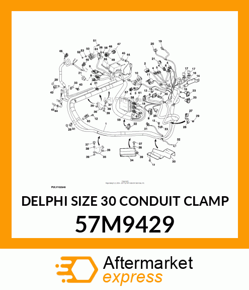 DELPHI SIZE 30 CONDUIT CLAMP 57M9429