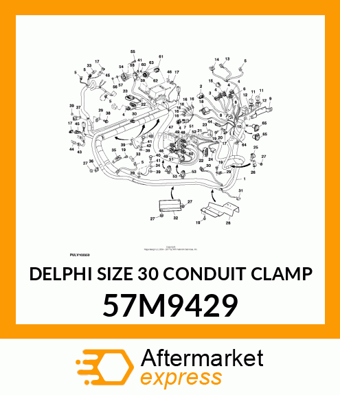 DELPHI SIZE 30 CONDUIT CLAMP 57M9429