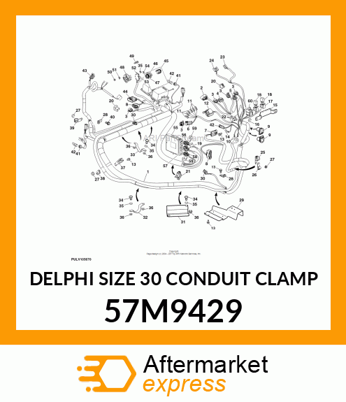 DELPHI SIZE 30 CONDUIT CLAMP 57M9429