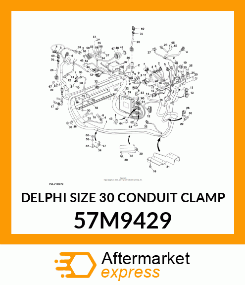 DELPHI SIZE 30 CONDUIT CLAMP 57M9429