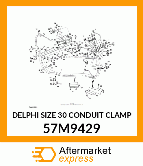 DELPHI SIZE 30 CONDUIT CLAMP 57M9429