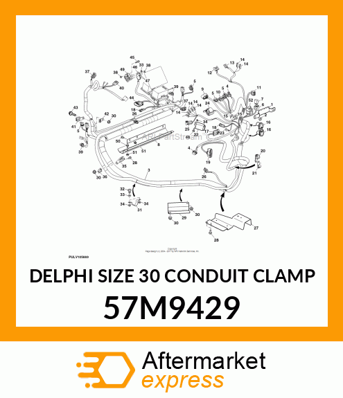 DELPHI SIZE 30 CONDUIT CLAMP 57M9429