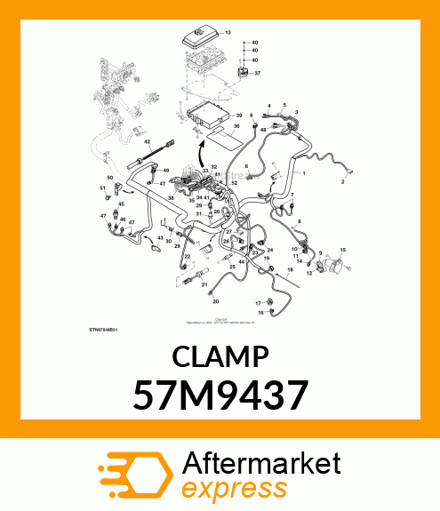 DELPHI SZ 6 CONDUIT CLAMP,M10 SCR 57M9437