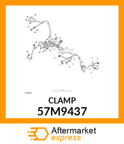 DELPHI SZ 6 CONDUIT CLAMP,M10 SCR 57M9437