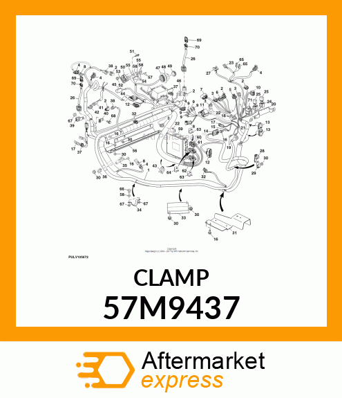 DELPHI SZ 6 CONDUIT CLAMP,M10 SCR 57M9437