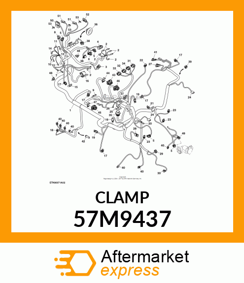 DELPHI SZ 6 CONDUIT CLAMP,M10 SCR 57M9437