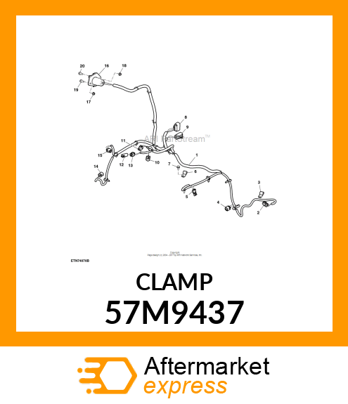 DELPHI SZ 6 CONDUIT CLAMP,M10 SCR 57M9437