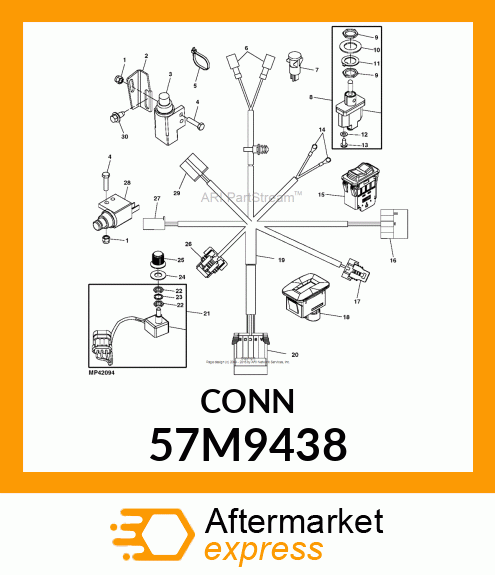 CONN DELPHI MIXED 38W FS BLK PLSTC 57M9438