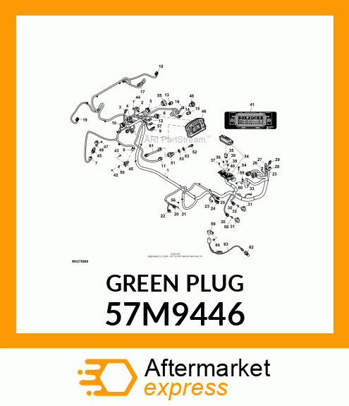 DELPHI GT150 GREEN CAVITY PLUG 57M9446