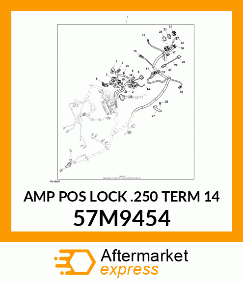 AMP POS LOCK .250 TERM 14 57M9454