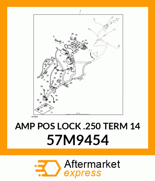 AMP POS LOCK .250 TERM 14 57M9454