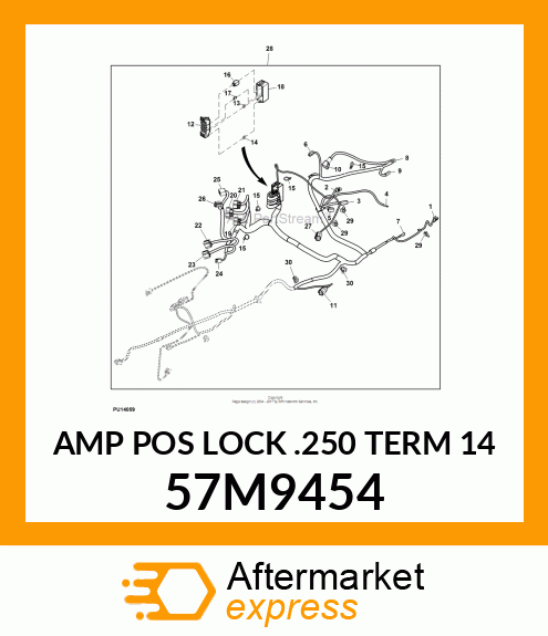 AMP POS LOCK .250 TERM 14 57M9454