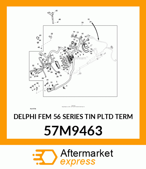 DELPHI FEM 56 SERIES TIN PLTD TERM 57M9463