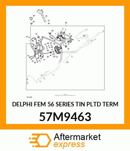 DELPHI FEM 56 SERIES TIN PLTD TERM 57M9463