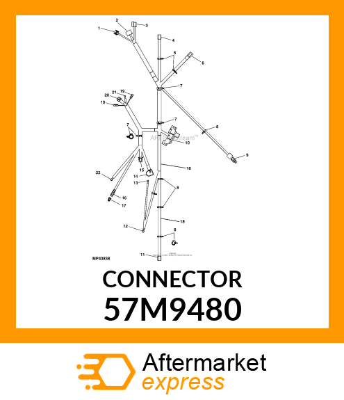 AMP SEALED SENSOR CONN 4WAY 2X2 57M9480