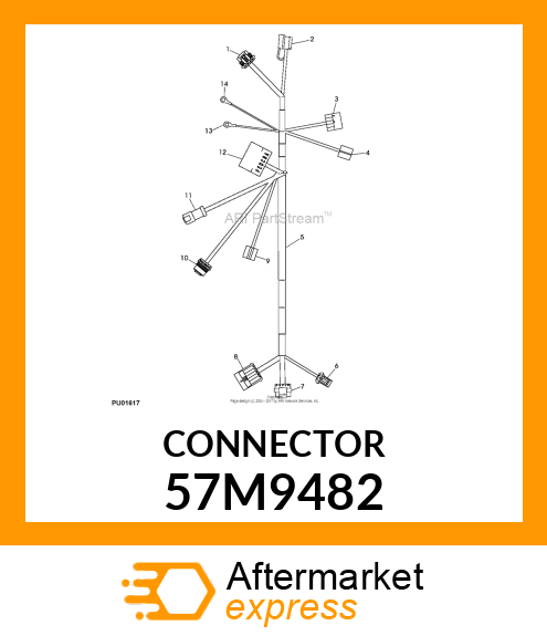 FAI 56 6WAY CONN FEM BLK 57M9482