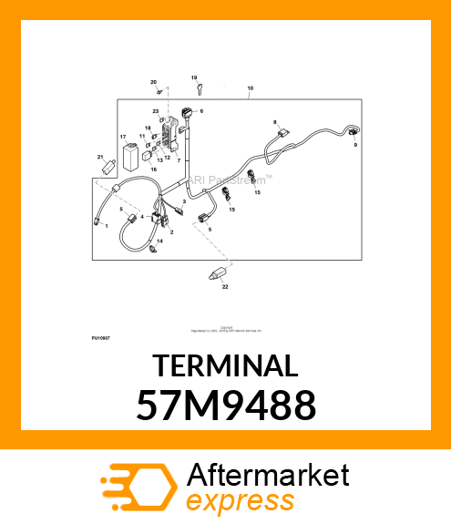 AMP FASTON TAB 6.35MM MALE 14 57M9488