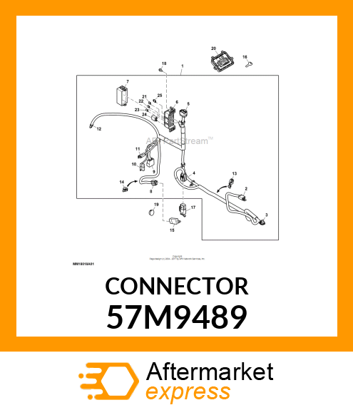 AMP FASTON TAB 6.35MM MALE 18 57M9489