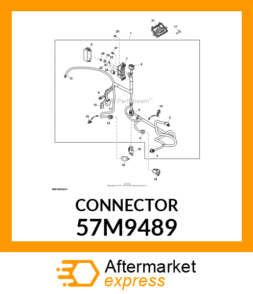 AMP FASTON TAB 6.35MM MALE 18 57M9489