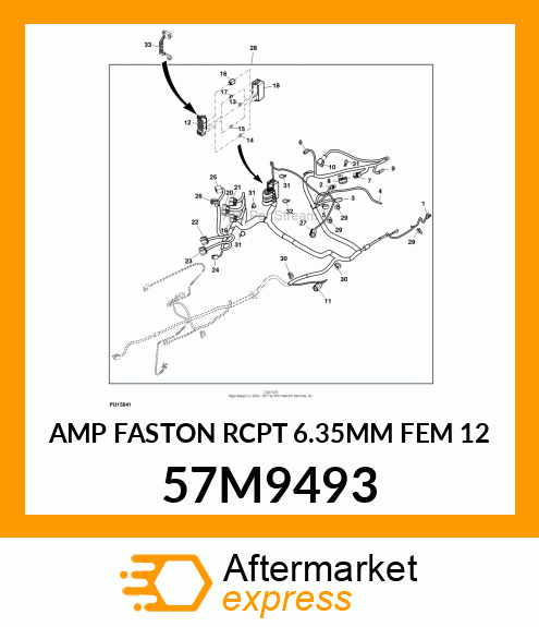 AMP FASTON RCPT 6.35MM FEM 12 57M9493