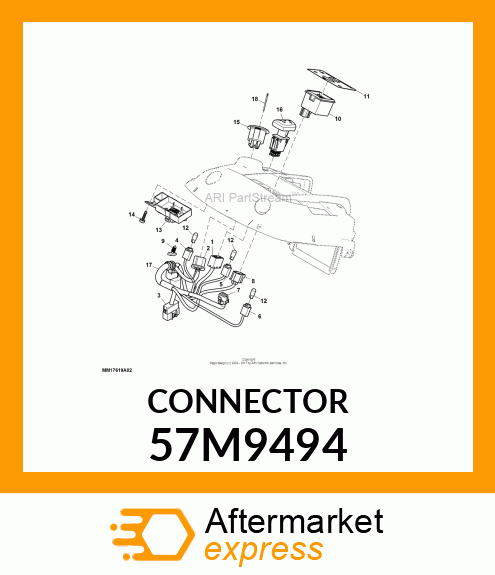 DELTA 7WAY CONN IGNITION SWITCH 57M9494