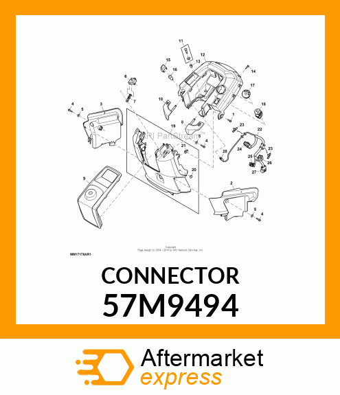 DELTA 7WAY CONN IGNITION SWITCH 57M9494