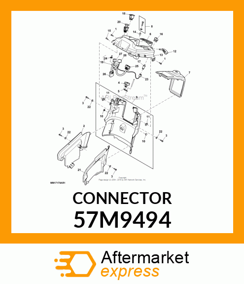 DELTA 7WAY CONN IGNITION SWITCH 57M9494