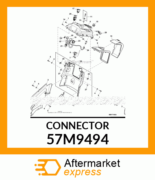 DELTA 7WAY CONN IGNITION SWITCH 57M9494