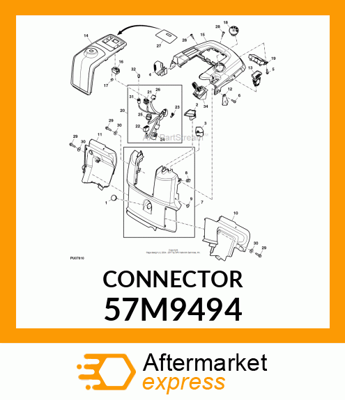 DELTA 7WAY CONN IGNITION SWITCH 57M9494