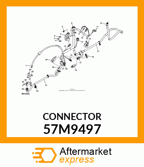 HELLA 5WAY SOCKET CIRCUIT BOARD 57M9497