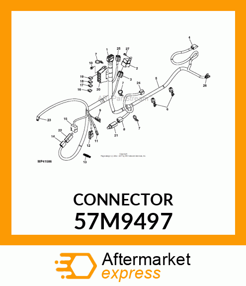 HELLA 5WAY SOCKET CIRCUIT BOARD 57M9497