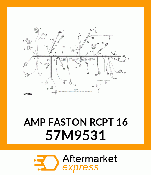 AMP FASTON RCPT 16 57M9531